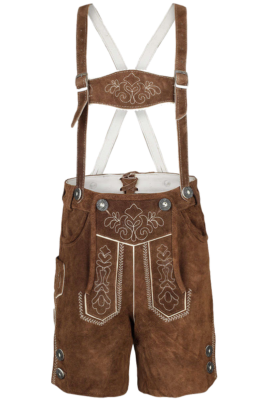 Kinder Lederhose Kurz - kamel