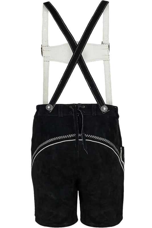 Kinder Lederhose Kurz - schwarz