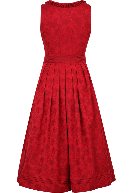 Midi-Dirndl mit floralem Muster und Froschgoscherl - chilli