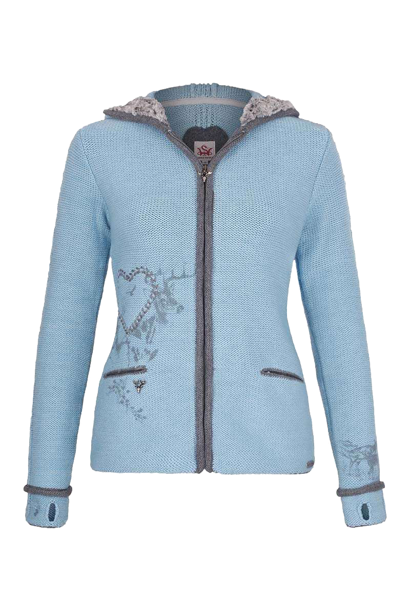 Strickjacke Kapuze Tracht Damen Strickjacke - Main Image